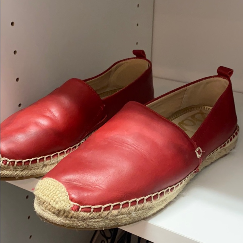 Red espadrilles